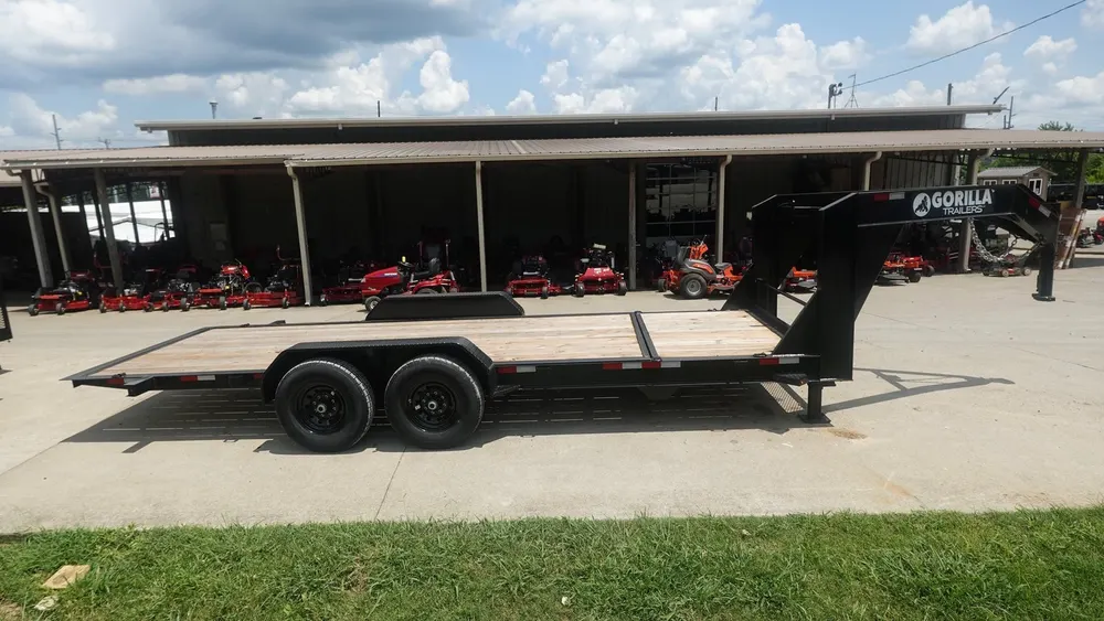 7×20 Gooseneck Tilt Car Hauler Trailer (2) 7K Drop Axles with Brakes 14K GVWR — view 7