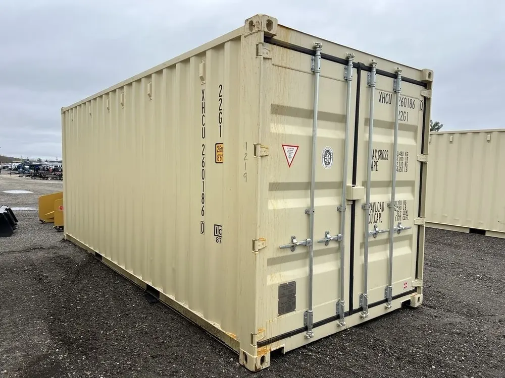 20-Fuß-Lagercontainer One-Trip in Standardhöhe, beige