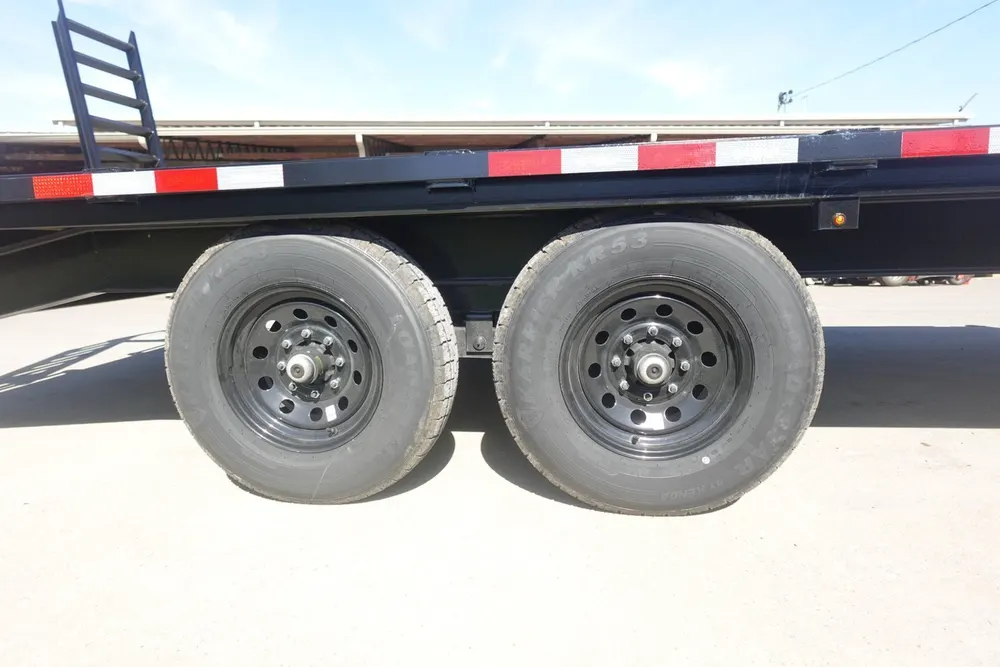 8.5×20 I-Beam Deckover Trailer (2) 7K Axles Stand-Up Ramps — view 5