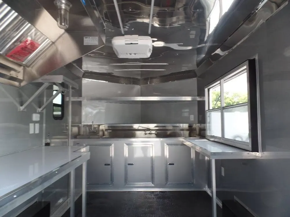 8.5′ x 12′ Black Concession Food Trailer — view 11