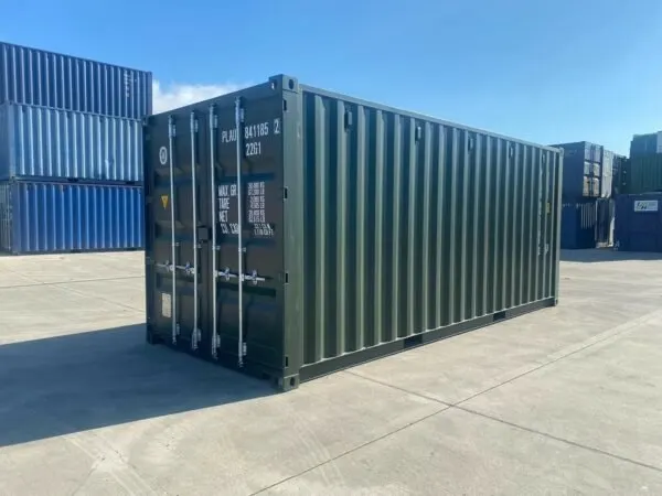 20-Fuß-Seecontainer, neu, mit Schlossbox