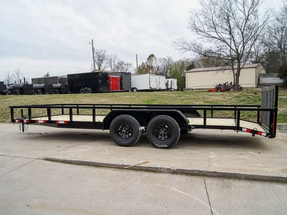 7×20 Tube Top Dovetail Utility Trailer (2) 3500lb Axles — view 4