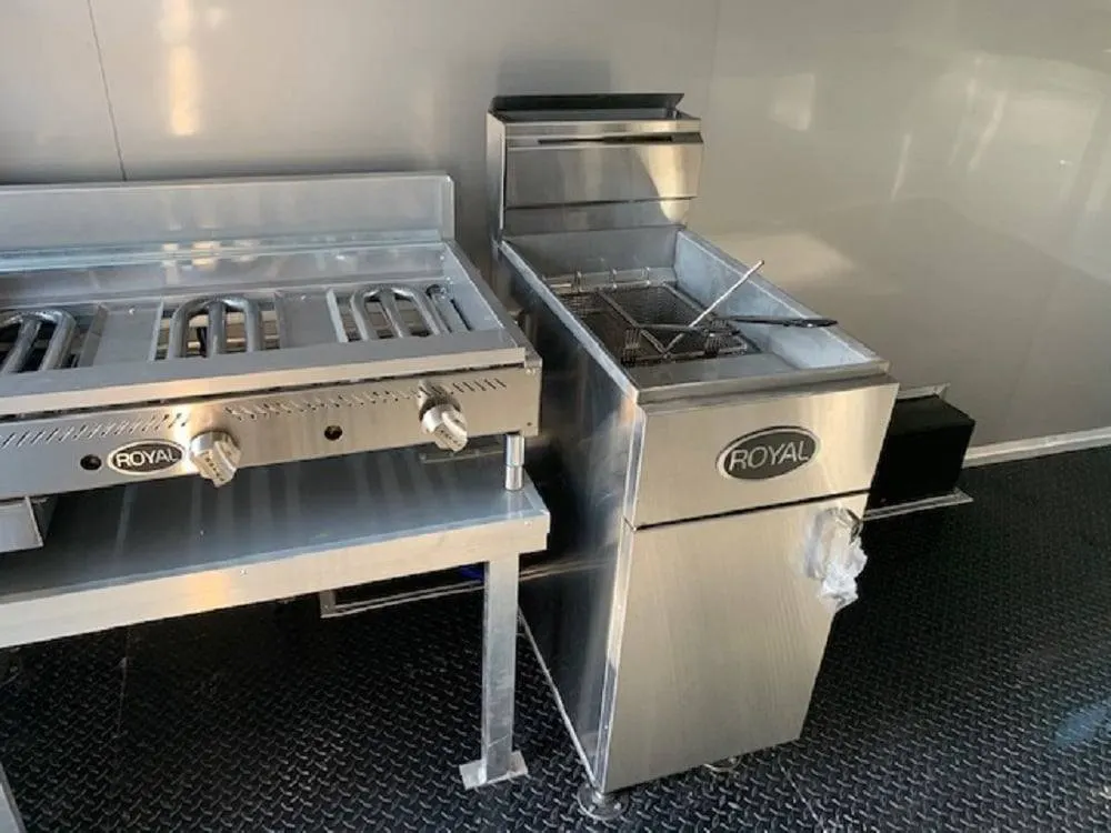 8.5 x 20′ Cobalt Blue Concession Trailer — view 10
