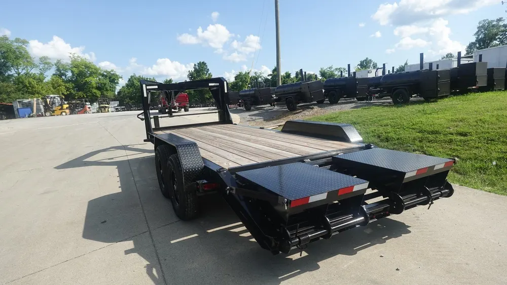 7×18 Gooseneck Equipment Trailer (2) 7K Axles & Mini King Kong Ramps 14k GVWR — view 9