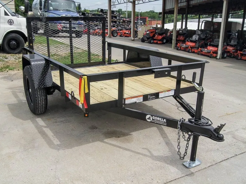 5×8 Powder Coated Dovetail Utility Trailer Single 3,500lb Axle — view 5