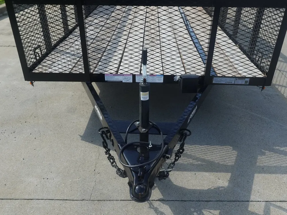 6.4×18 Utility Trailer with 2FT Mesh Sides & Gate (2) 3,500LB Axles GVWR 7K — view 12