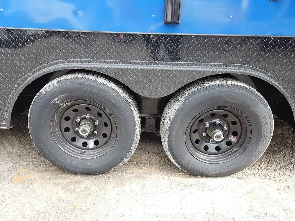 8.5 x 20′ Cobalt Blue Food Vending Concession Food Trailer — view 12