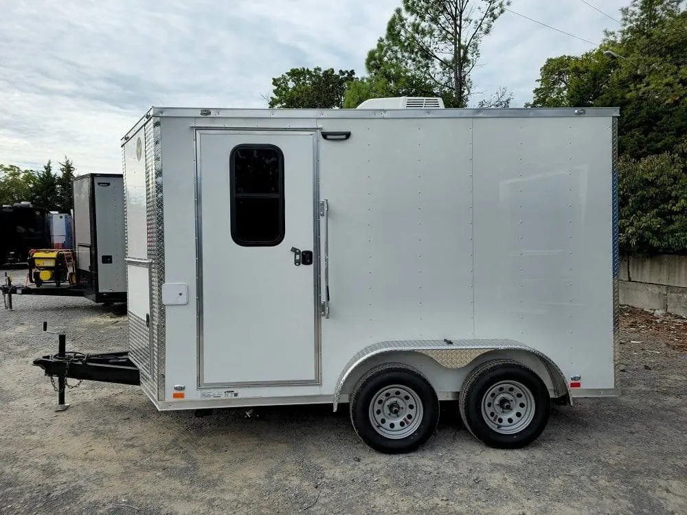 7′ X 12′ White Concession Trailer Food Event Catering — view 4