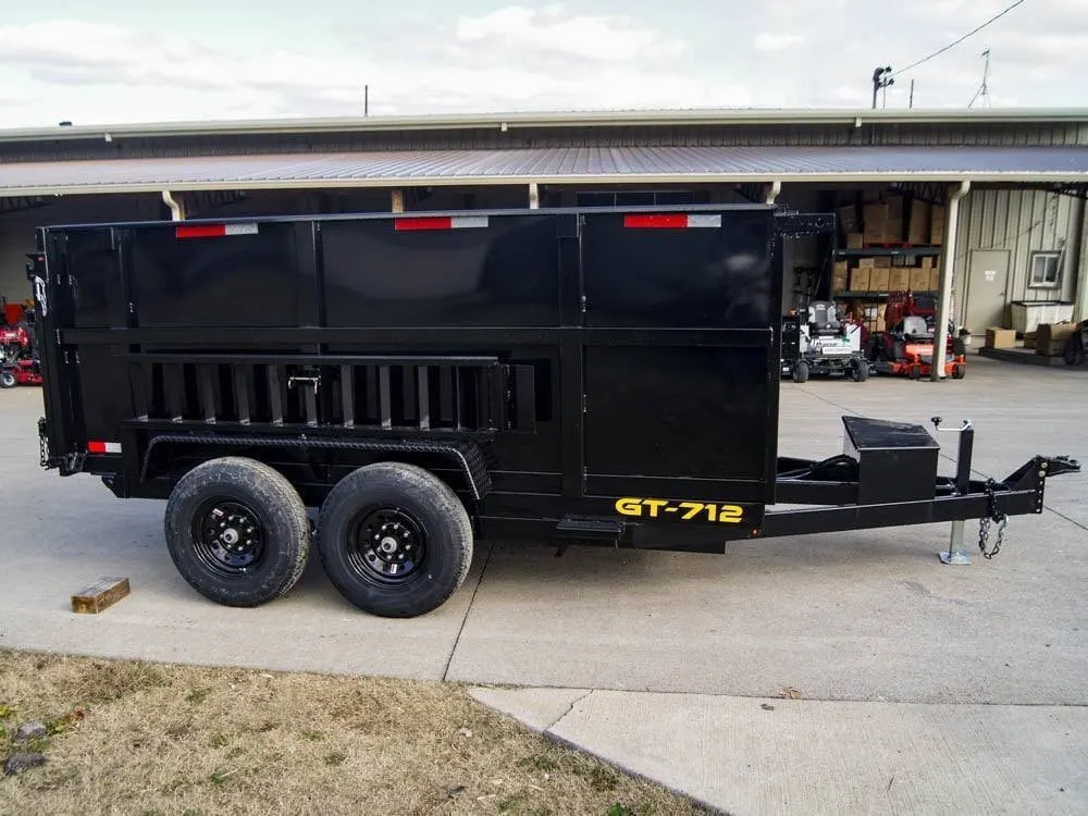 7×12 Hydraulic Dump Trailer with 3ft Sides (2) 6K Axles — view 9