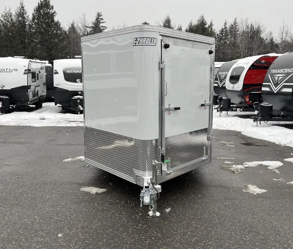 2024 E-Z Hauler 7×24 Aluminum 4-Place Drive In/Out w/Tapered Ramps, Rear Canopy — view 5