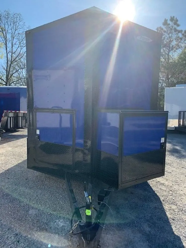 8.5 x 20′ Cobalt Blue Concession Trailer — view 5
