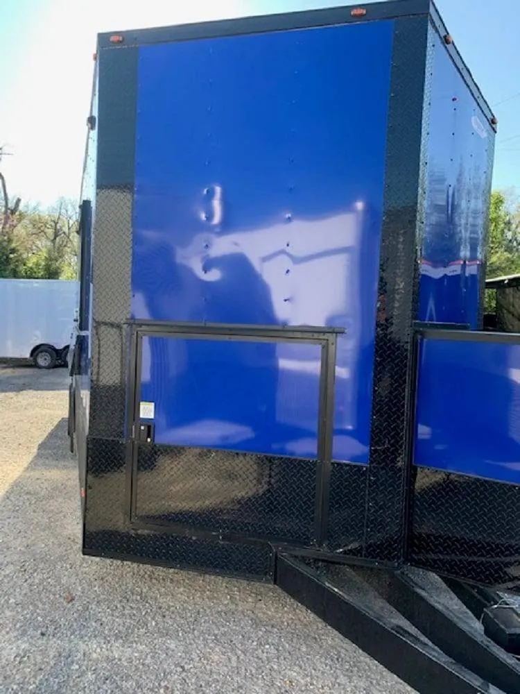 8.5 x 20′ Cobalt Blue Concession Trailer — view 11