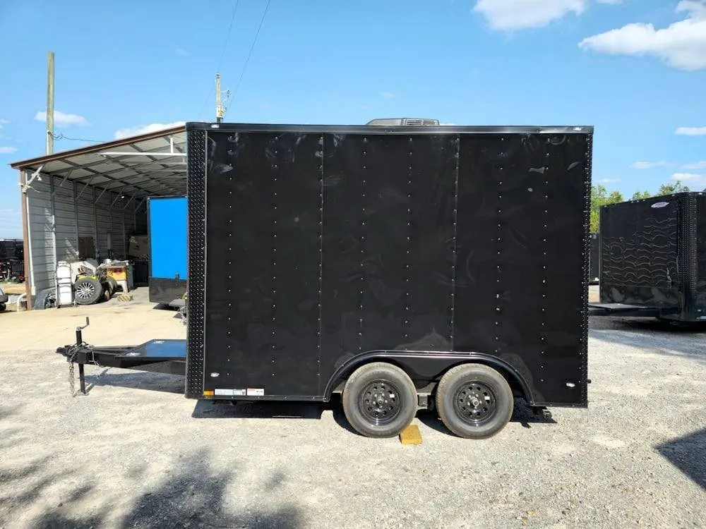 8.5′ X 12′ Black Marketing and Merch Concession Trailer — view 4