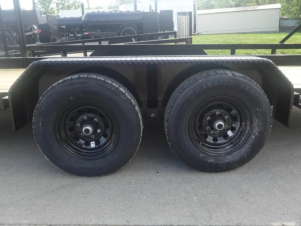 7×20 Heavy Duty Straight Deck Utility Trailer (2) 5,200lb Axles With (2) Side Gates 10K GVWR — view 11