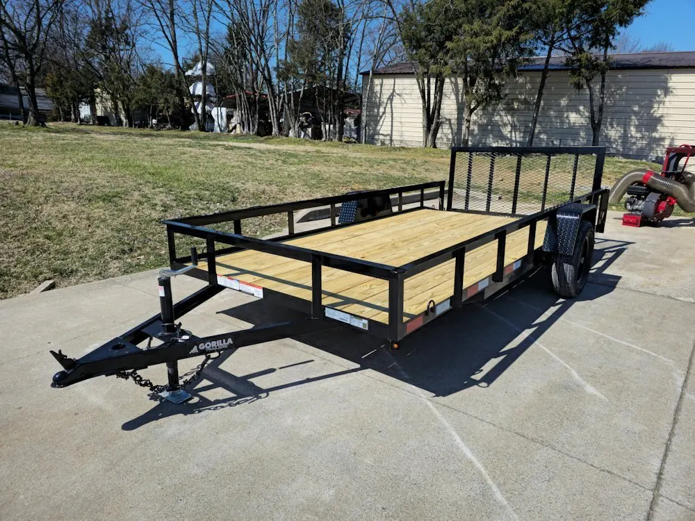 6’4″ x 14 Utility Trailer Dovetail With Gate Powder Coated 3,500lb Axle — view 9