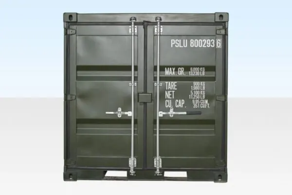 8Ft One Trip Shipping Container (Green) — view 3