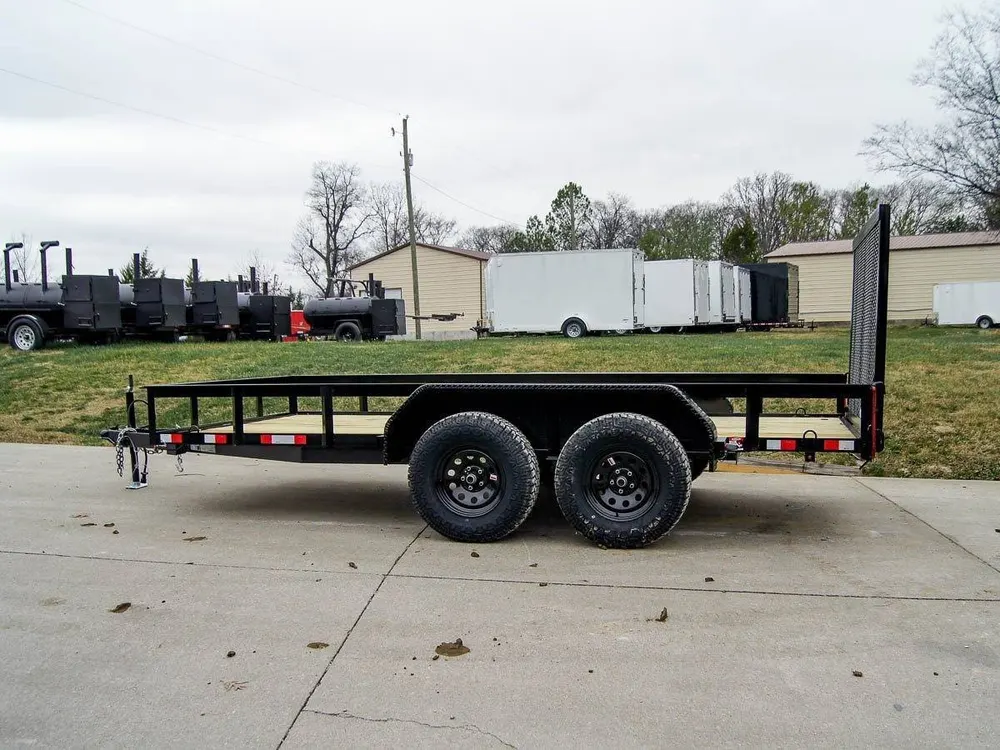 6.4×14 Straight Deck Off Road ATV/UTV Utility Trailer (2) 3,500lb Axles — view 3
