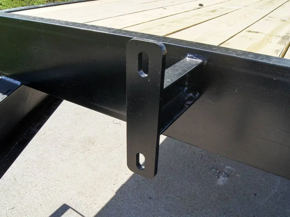 8.5×20 Deckover I-Beam Trailer (2) 5,200lb Axles Stand-Up Ramps 10k GVWR — view 12