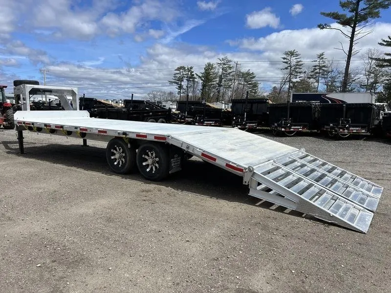 2024 Alum Line Trailers 8.5×24 13K Aluminum Gooseneck w/Flip-Over Ramps — view 3