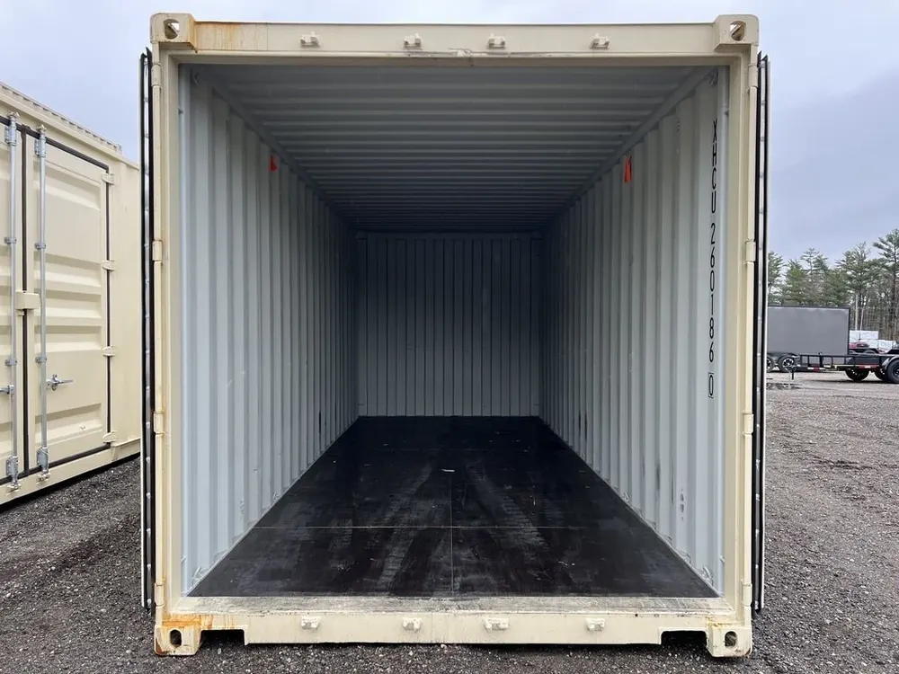 20-Fuß-Lagercontainer One-Trip in Standardhöhe, beige
