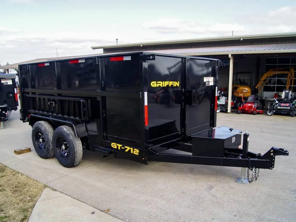 7×12 Hydraulic Dump Trailer with 3ft Sides (2) 6K Axles — view 11