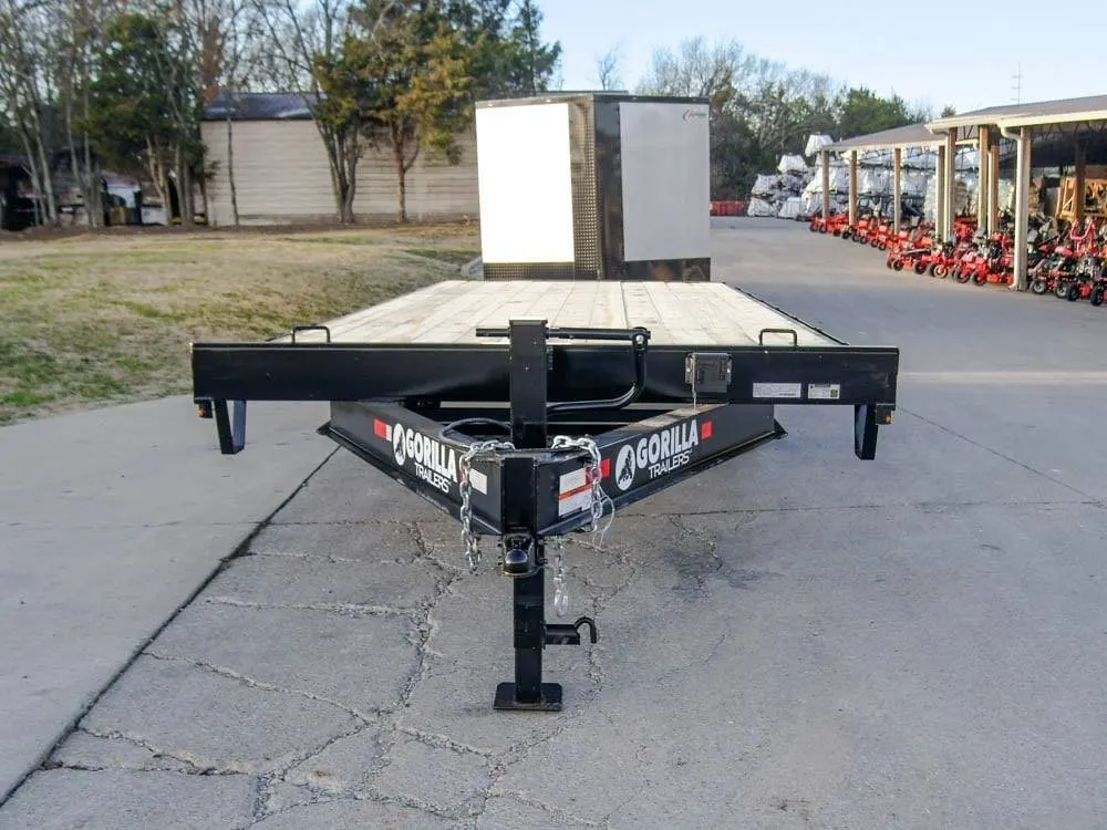 8.5×22 Straight Deckover Trailer (2) 7K Axles with Slide Out Ramps — view 3