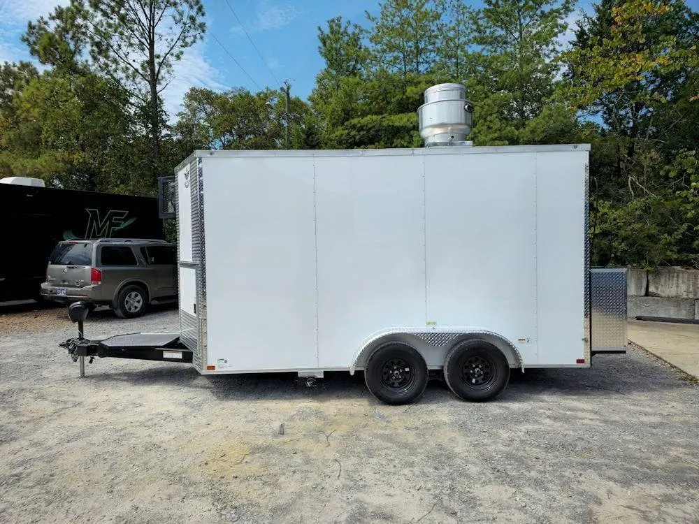 7′ X 14′ White Concession Trailer Food Event Catering — view 4