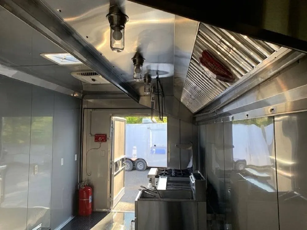 8.5 x 20′ Cobalt Blue Concession Trailer — view 8