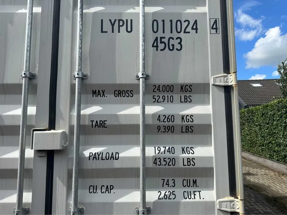 40-Fuß-Container mit seitlicher Öffnung, neuwertig
