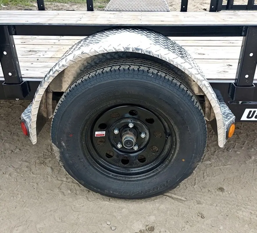 2024 PJ Trailers 7×14 Powder Coated Open Utility w/Rear Ramp Gate, ATV Side Loading Ramps — view 10