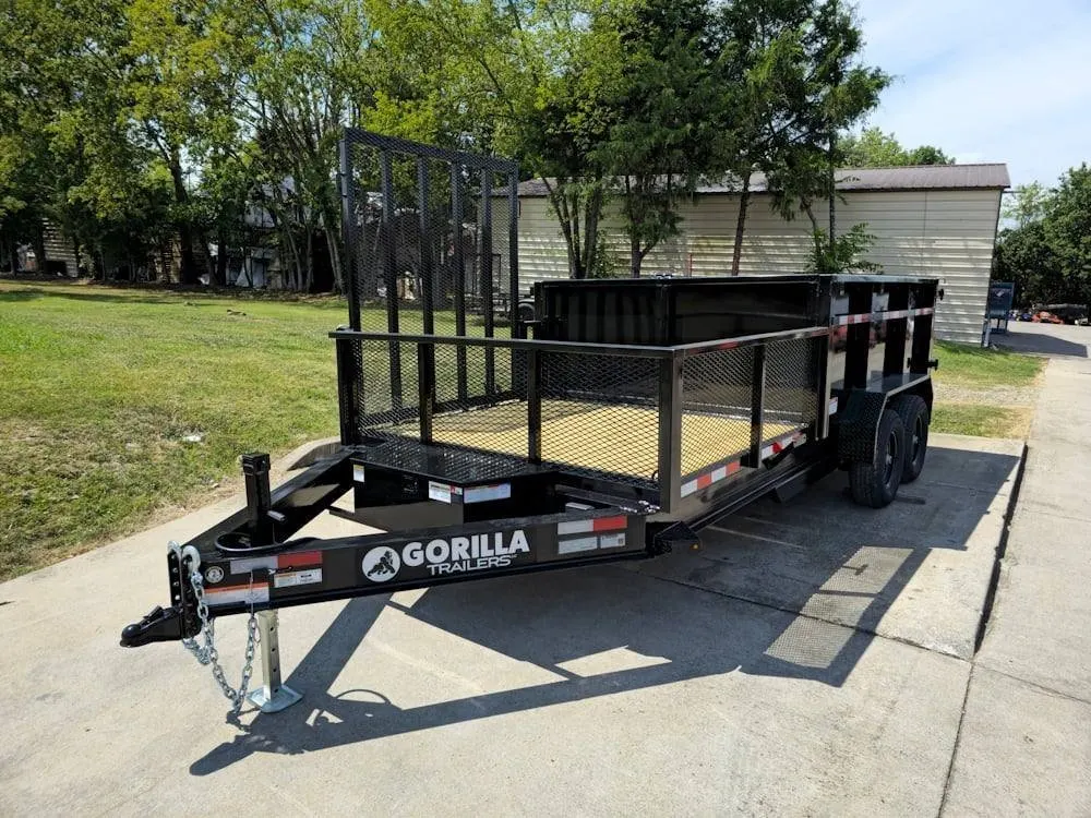 7×16 IBeam Hybrid Hydraulic Dump Trailer with 3ft Sides (2) 6K Axles — view 3