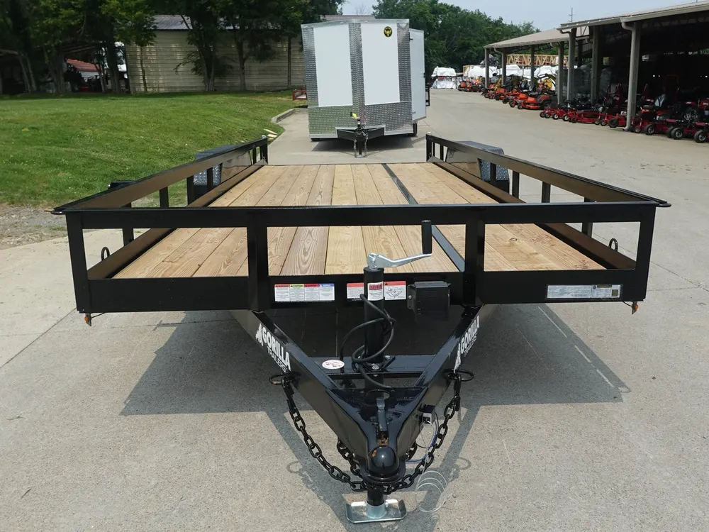 7×20 Heavy Duty Dovetail Utility Trailer (2) 5,200lb Axles with Brakes 10k GVWR — view 4