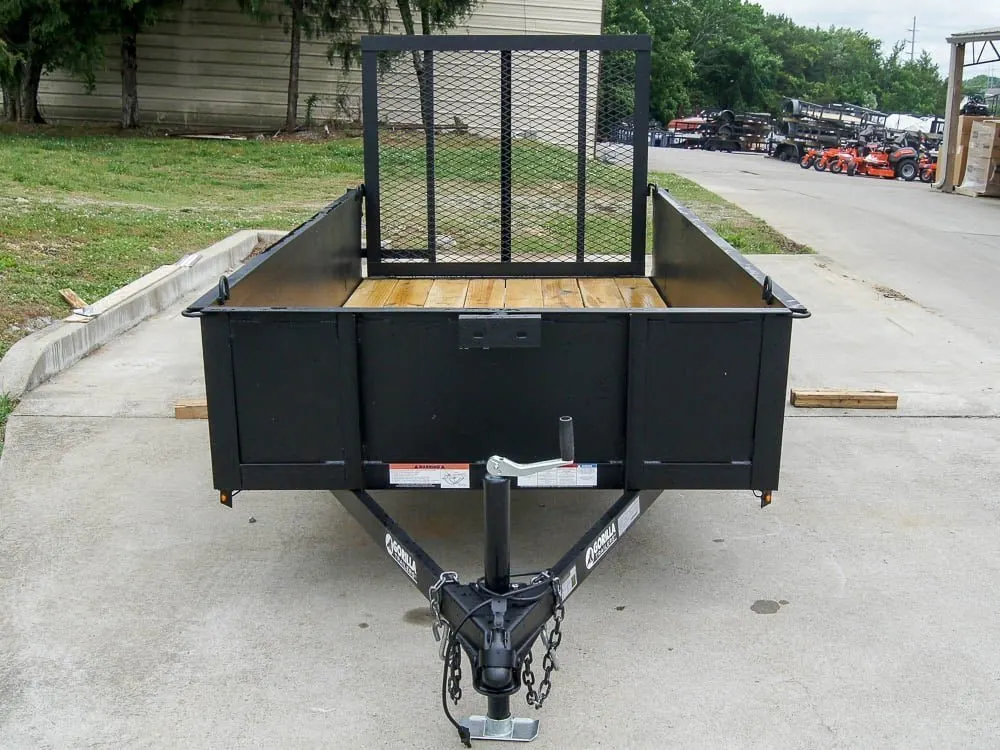 5×10 Utility Trailer with 18in Metal Sides 3500lb Axle — view 2