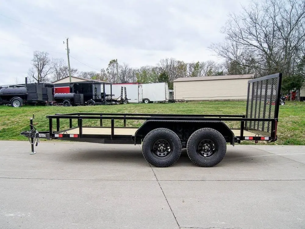 6.4×14 Straight Deck Tube Top Off Road Utility Trailer (2) 3,500lb Axles — view 4