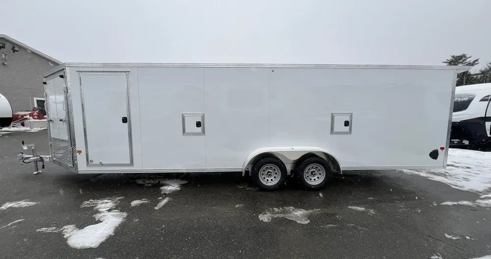 2024 E-Z Hauler 7×24 Aluminum 4-Place Drive In/Out w/Tapered Ramps, Rear Canopy — view 11