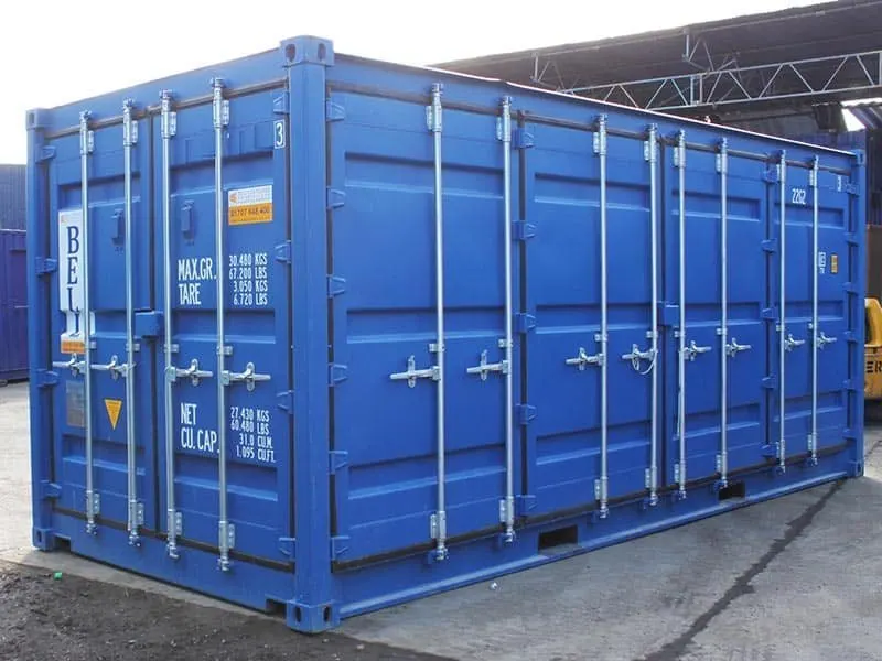 20-Fuß-Open-Side-Container mit seitlichen Flügeltüren