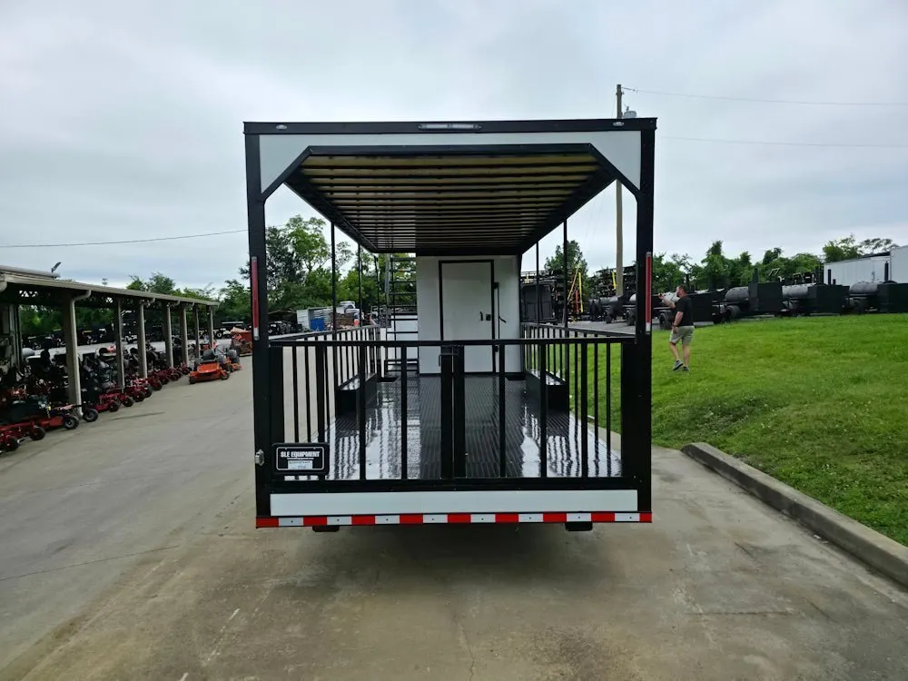 8.5″ X 38″ White Custom  and Equipment Trailer — view 7