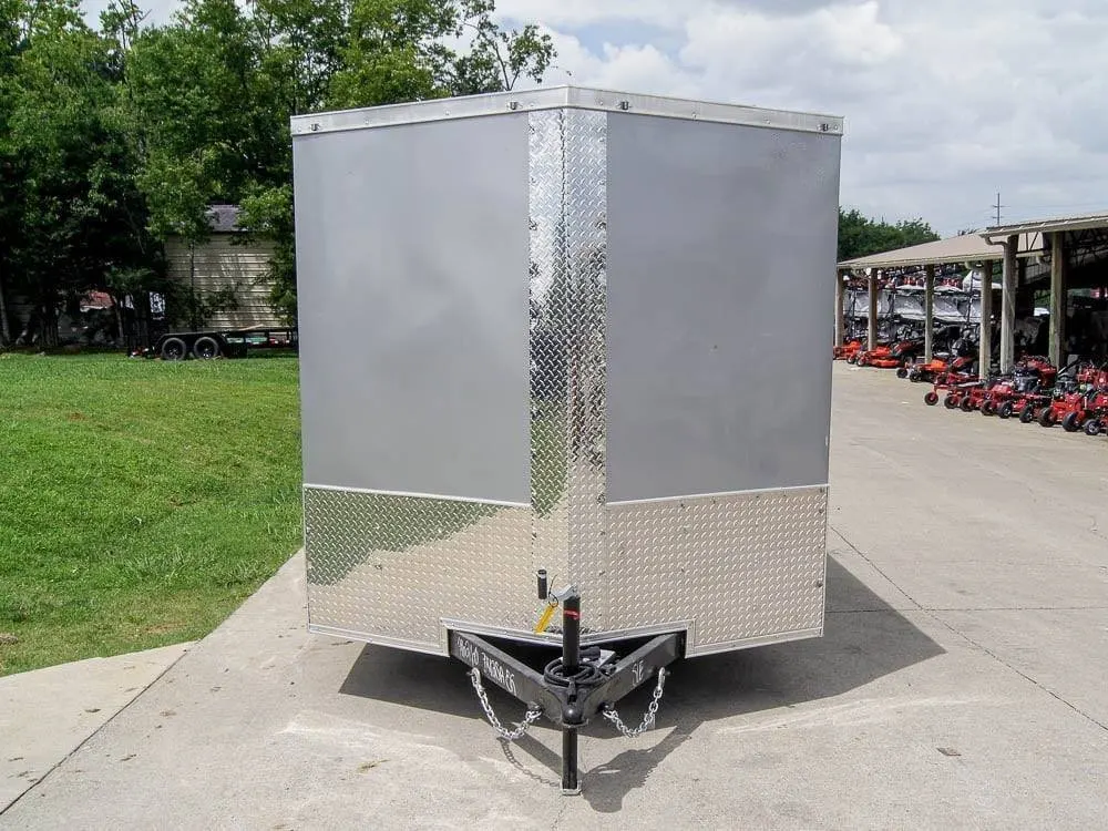 7×12 Silver Frost V-Nose Enclosed Trailer 3,500lb Axles — view 2