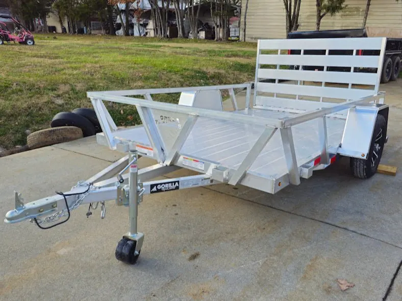 6.4′ X 10′ Gorilla Aluminum Utility Trailer With Gate 3,500lb Axle — view 3