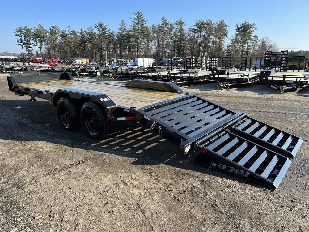 2024 Rice Trailers 7X18 Promax Industrial 21K Equipment w/Hydraulic Jack & Full Width Ramps — view 3