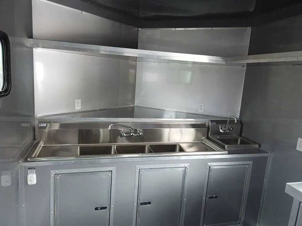 8.5 x 20′ Cobalt Blue Food Vending Concession Food Trailer — view 8