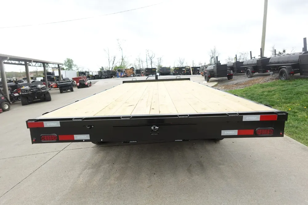 8.5×16 I-Beam Deckover Equipment Trailer 2 7k axles 14k GVWR — view 8