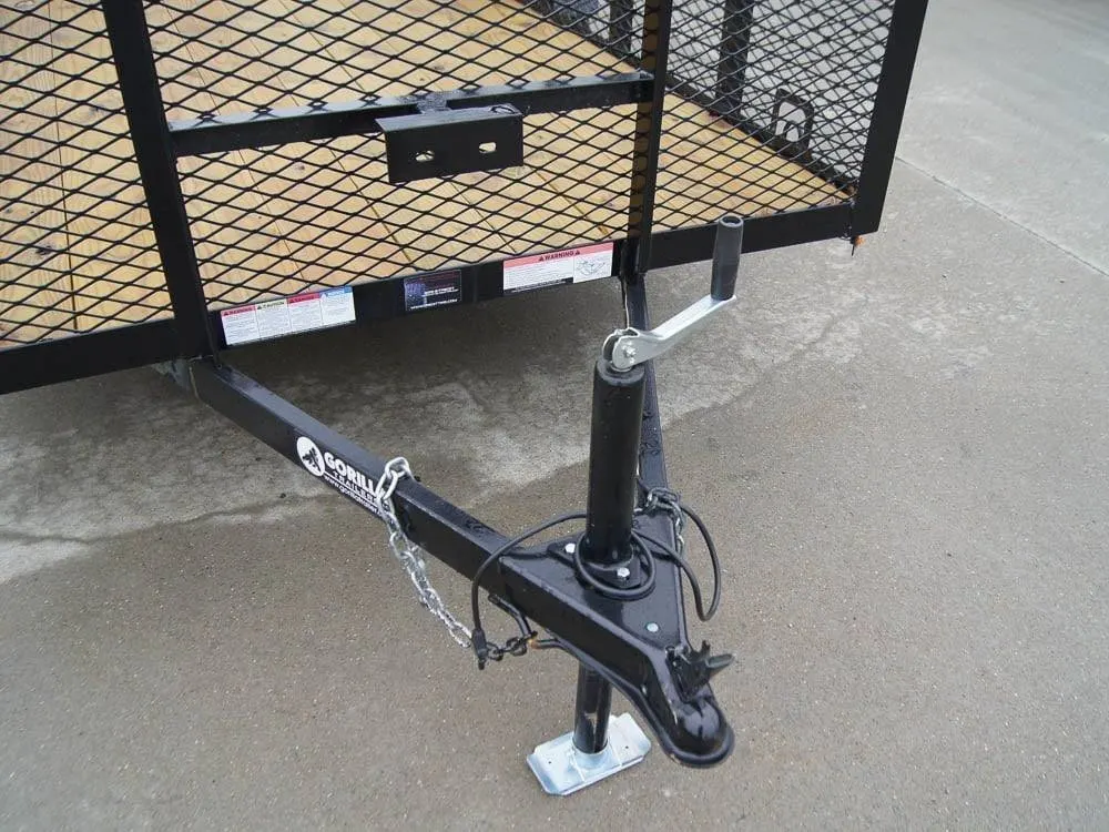 6.4×12 Dovetail Utility Trailer with 4ft Mesh Sides 3,500lb Axle — view 9