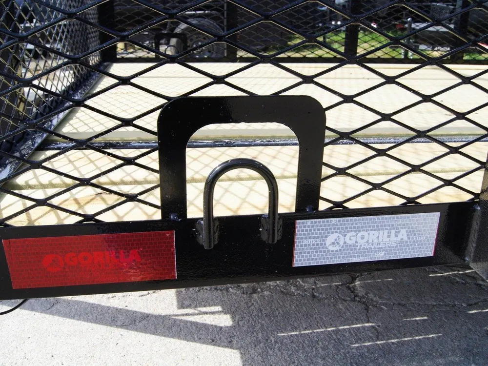 6.4×18 Straight Deck Utility Trailer 6ft Mesh with Barn Door Gate (2) 3500lb Axles — view 12