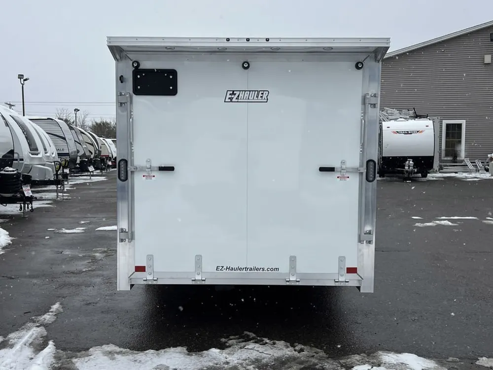 2024 E-Z Hauler 7×24 Aluminum 4-Place Drive In/Out w/Tapered Ramps, Rear Canopy — view 9