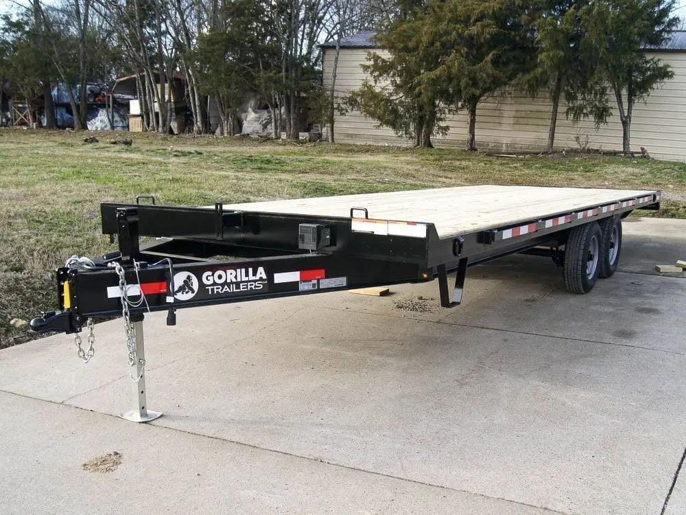 8.5×22 IBeam Deckover Equipment Trailer Straight Deck (2) 5200lb Axles — view 2