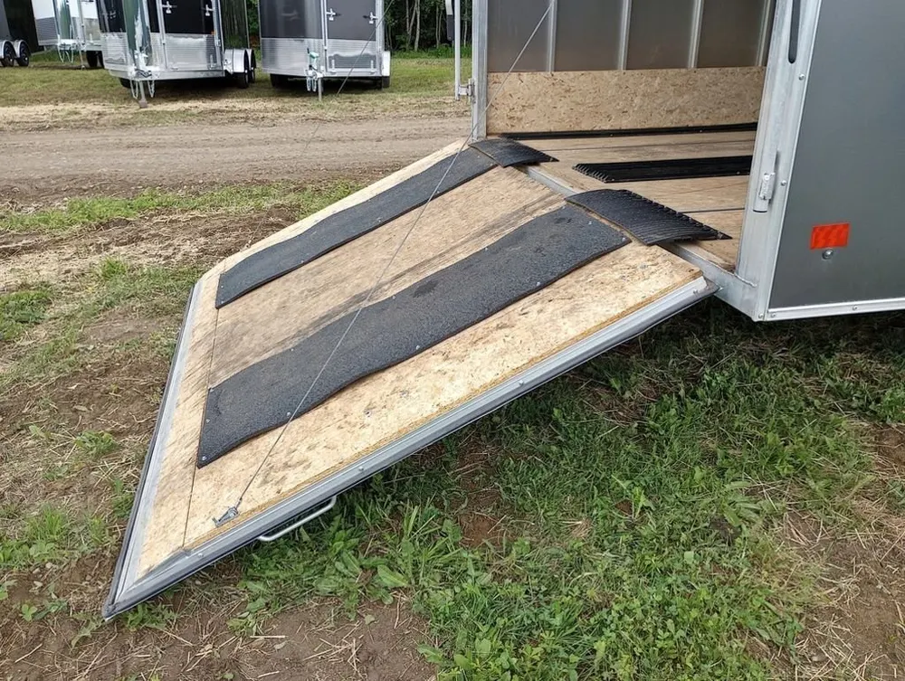 2022 Sno Pro Trailers 101×12 Aluminum Hybrid 2.0 w/Tapered Ramp, Mats & Guides — view 12