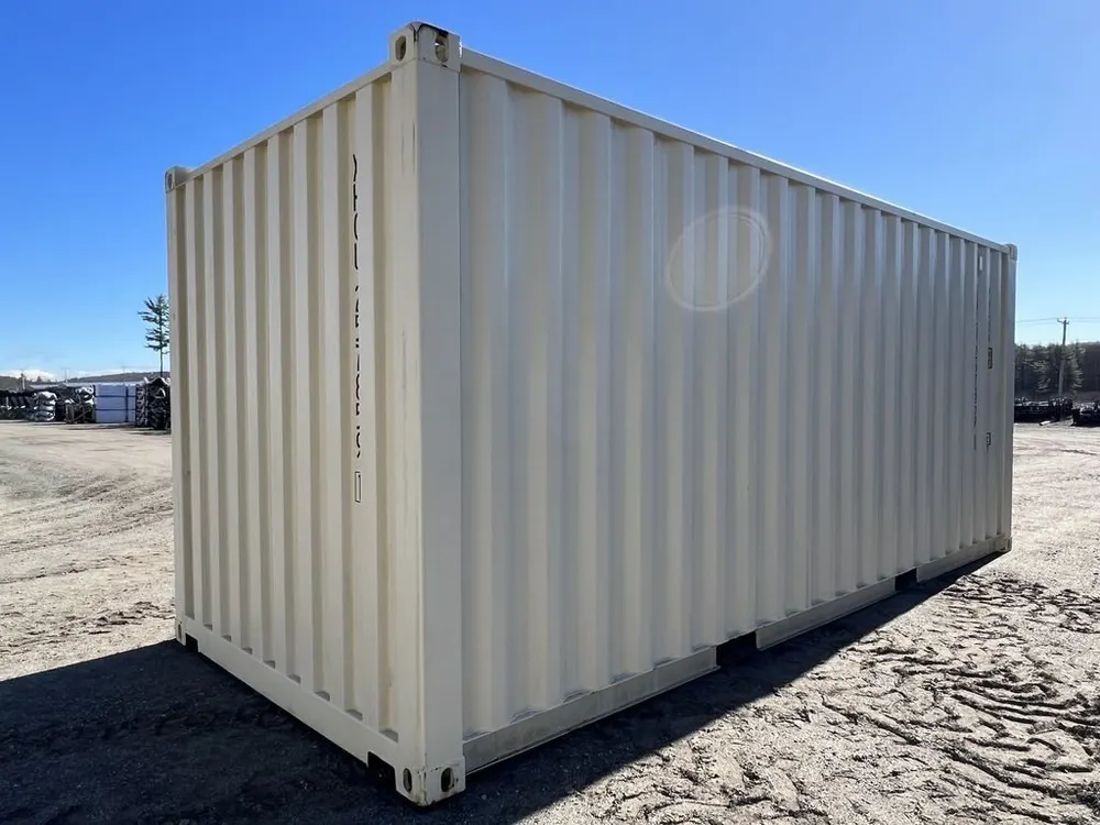 20-Fuß-Lagercontainer One-Trip mit Seitentüren, beige
