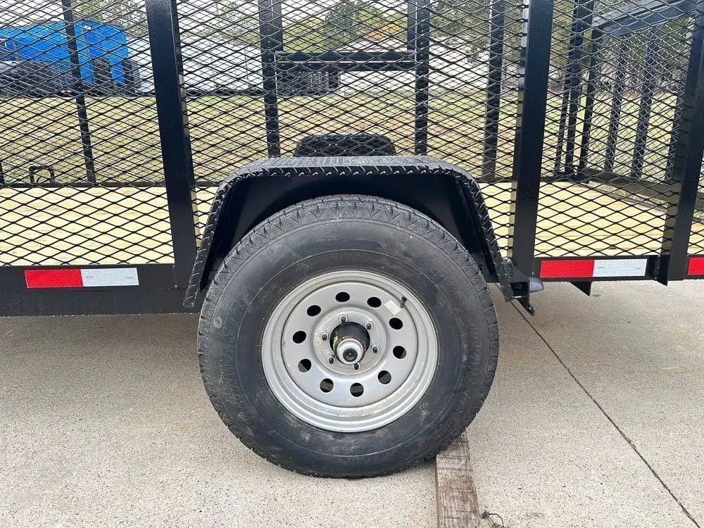 6.4×12 Straight Deck Aluminum Can Recycle Utility Trailer 3,500lb Axle with Brakes — view 7