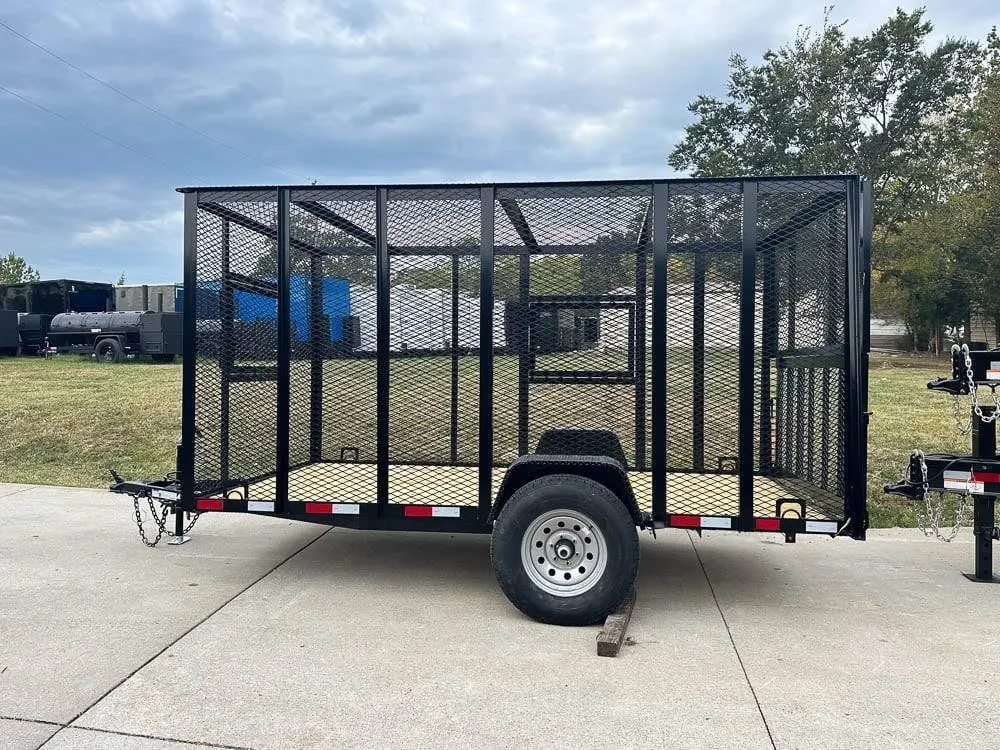 6.4×12 Straight Deck Aluminum Can Recycle Utility Trailer 3,500lb Axle with Brakes — view 2